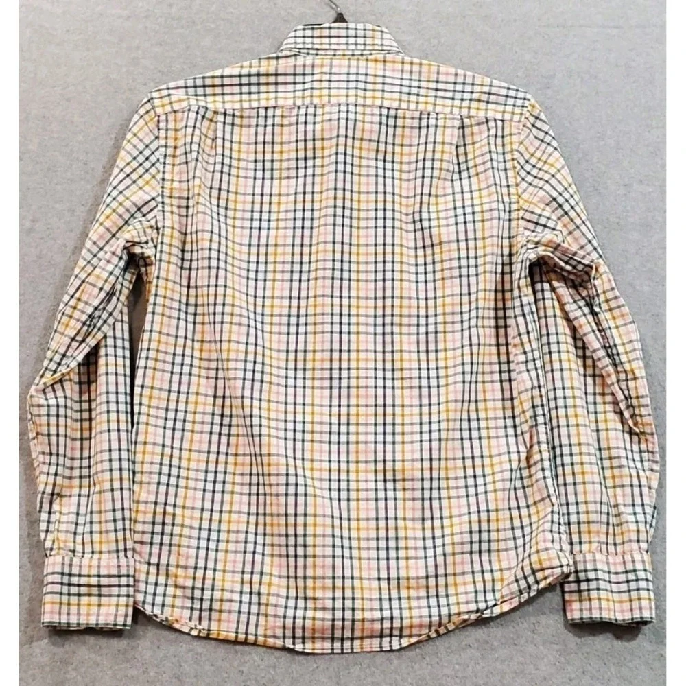 Lot of 2 J. Crew Plaid Button Down Shirts Medium Classic‎ / Slim Untucked